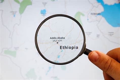 Addis Ababa Ethiopia Political Map Stock Photo Image Of