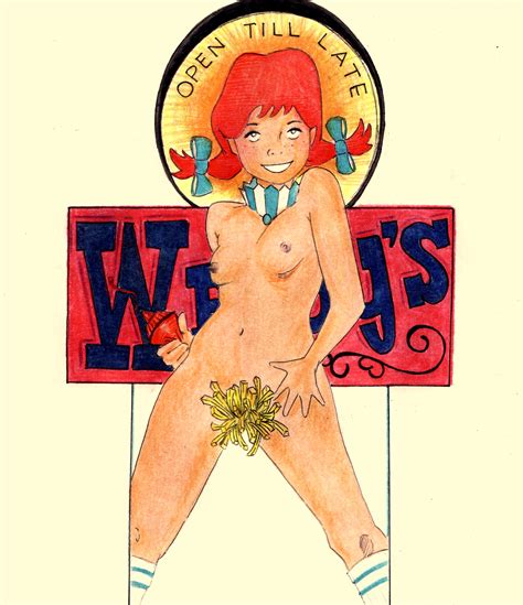 Rule 34 Areolae Breasts Colored Pencil Artwork Female Female Only Fries Ketchup Mascot
