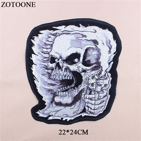 Buy Zotoone Big Skull Patch Iron On Transfer Punk