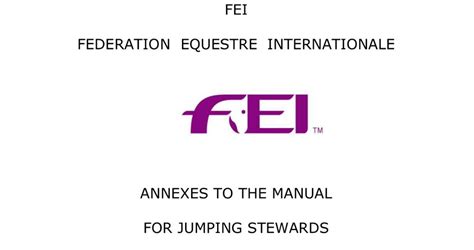 Fei Issues Guidance To Jumping Stewards But The “blood Rule” Remains