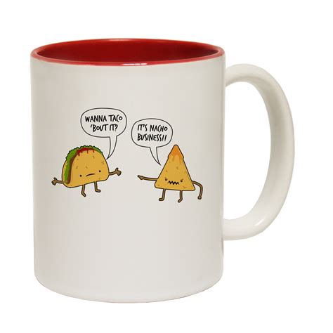 funny mugs wanna taco bout it joke kitchen novelty mug secret santa t boxed ebay