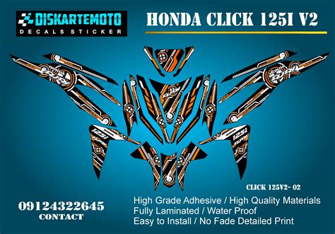 Honda Click 125i V2 Decals Sticker Lazada Ph