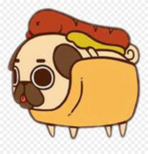 Freetoedit Pug Cute Food Hotdog Sausage Fastfood Puglie