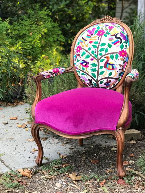 Eclectic Boho Chairs Etsy Uk Boho Chair Funky Home Decor