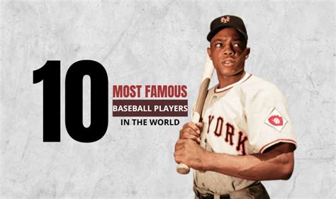 Top 10 Most Famous Baseball Players Of All Time Best Baseball Players