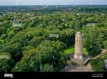City Park Bochum with Bismarck Tower, Bochum, North Rhine-Westphalia ...