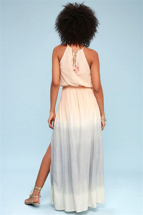 sweet sunset blush pink dip dye maxi dress dip dye maxi dress dip dye dresses maxi dress