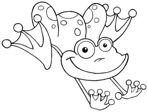 Frog Image To Print And Color Frogs Kids Coloring Pages