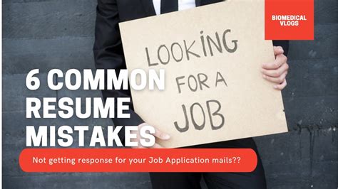 Maybe you would like to learn more about one of these? 6 Common Resume Mistakes | Resume Tips | Biomedical Job ...