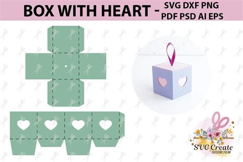 Svg box template, pdf favor gift box, printable, gift box