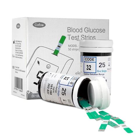 Cofoe Yiling Mg DL Diabetes Blood Glucose Meter Test Strips Lancets