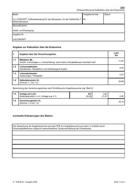 Excel ffb 221 kostenlos : Formblatt 221 Vorlage / Suss Formblatt 221 Excel Vorlage ...