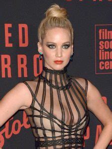 Jennifer Lawrence Suffers Nip Slip In Sheer Dress At Red Sparrow