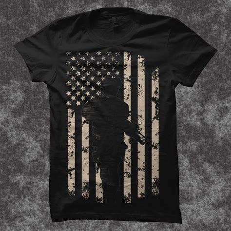 Proud Patriot Vector Illustration Us Veteran T Shirt Design American