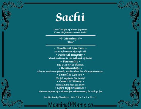 Sachi Meaning Of Name