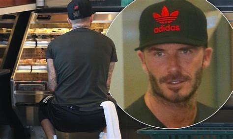 David Beckham Flaunts His Fit Physique As He Picks Up Sushi In La