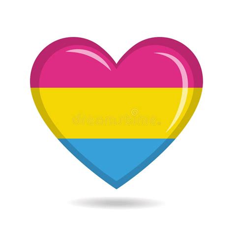 Pansexual Pride Grunge Style Flag And Abstract Human Face Line Art Gay And Lesbian Icon Symbol