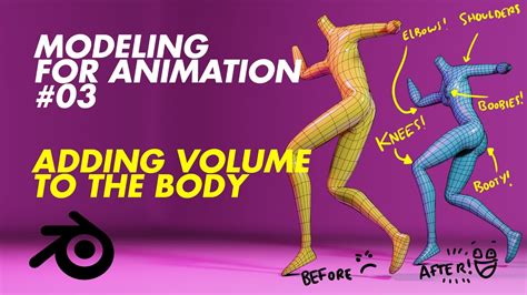 Modeling For Animation 03 Adding Volume To The Body Youtube