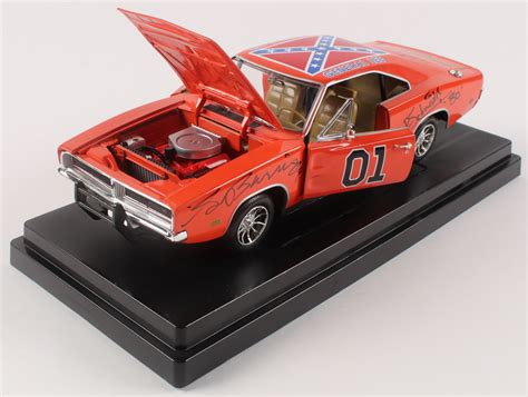 Dukes Of Hazzard General Lee Die Cast Car Signed By 7 With James
