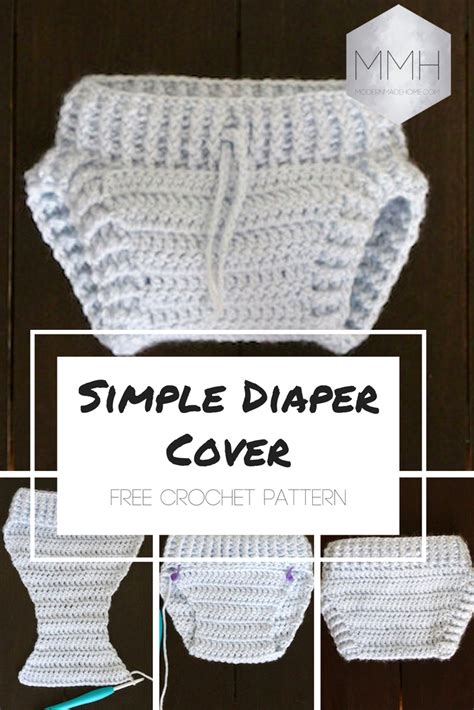 Free Crochet Pattern For A Simple Diaper Cover Crochet Diaper Cover