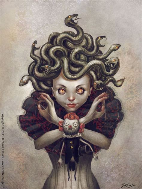 Medusela By Trefle Rouge On Deviantart Horror Art Illustration Art