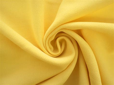 Italian Wool Double Crepe In Hot Yellow Bandj Fabrics