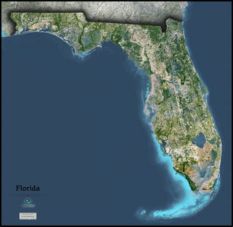 Satellite Map Of Florida Map Of The World