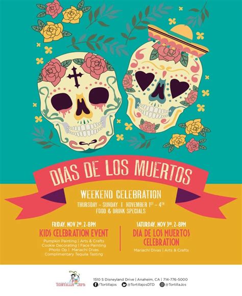 Celebrate Dias De Los Muertos At Tortilla Jos Chip And Company