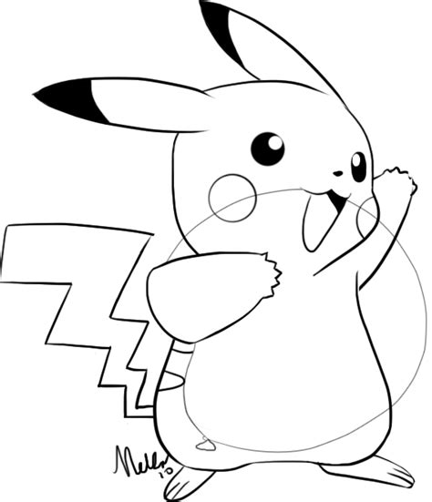 Pikachu Outline By Nekov On Deviantart