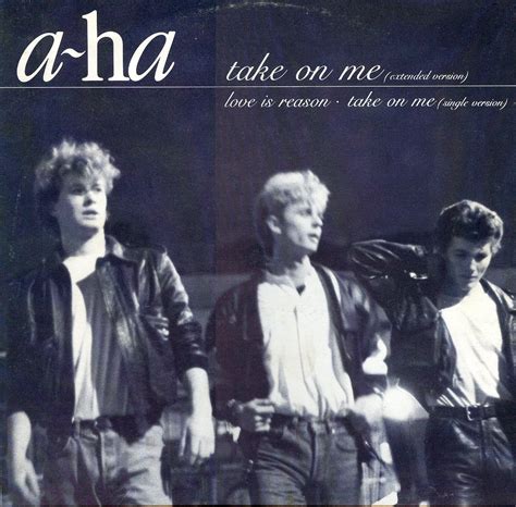 Take on me is a synthpop song that combines various instrumentation that includes acoustic guitars, keyboards, and drums. Eighties Marketplace: a-ha - 45 R.P.M. Club EP / Road Club ...