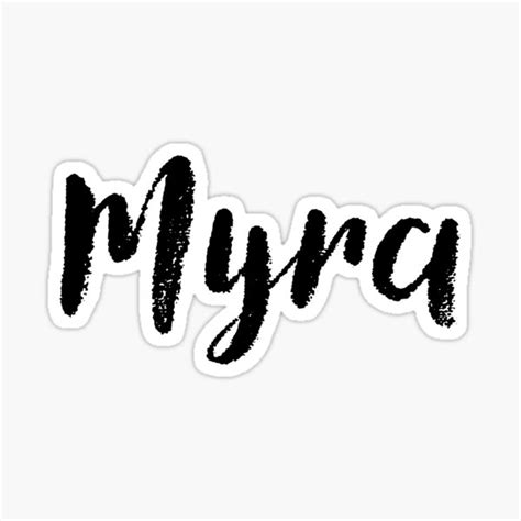 Myra Name Stickers Tees Birthday Sticker For Sale By Klonetx Redbubble