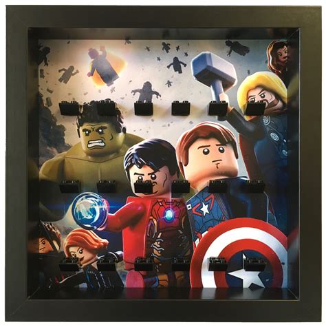 minifigure display case frame lego marvel avengers minifigs figures lego complete sets and packs