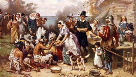 Aux Origines De Thanksgiving Un Repas Partagé Entre Des Colons Anglais