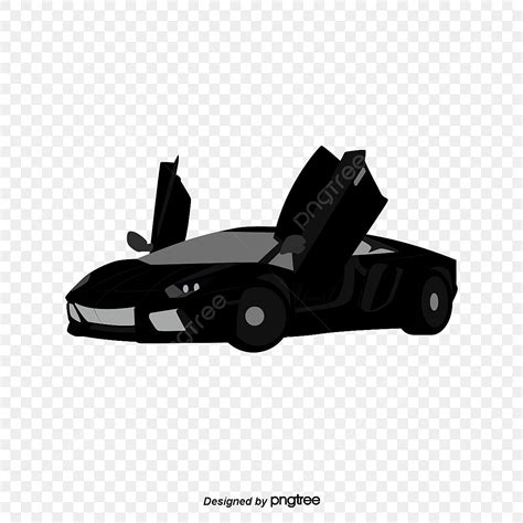 Cars Lamborghini Vector Art Png Lamborghini Black Sports Car Car