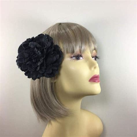 5 out of 5 stars. Black Hair Flower Fascinator Clip-Fascinators UK ...