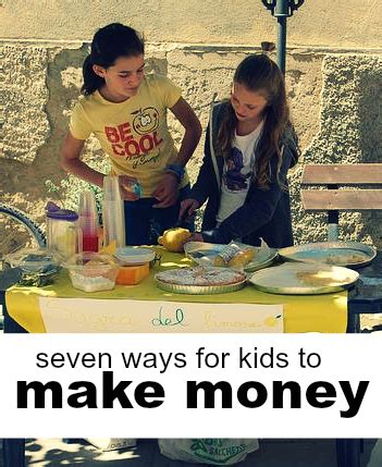 I've broken them down into online jobs for kids and traditional ways for kids in addition to being more convenient for your child, it also allows them to babysit for more than one family at a time. 7 Ways Kids Can Make Money This Summer - Everybody Loves Your Money
