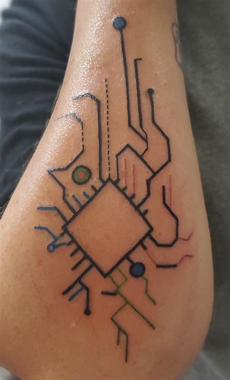 Since We Are Sharing New Cyberpunk Tattoos Got This One Done Last