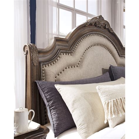 Signature Design By Ashley Charmond Traditional King Upholstered Bed