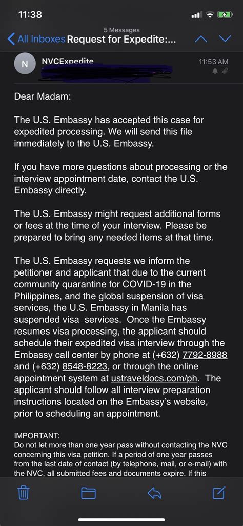 Sample email letter to embassy requesting expedite visa process of spouse because of job appointment, get to gather, family function request letter to an embassy for faster visa process of spouse/wife, husband etc. Expedite Request - IR-1 / CR-1 Spouse Visa Case Filing and Progress Reports - VisaJourney