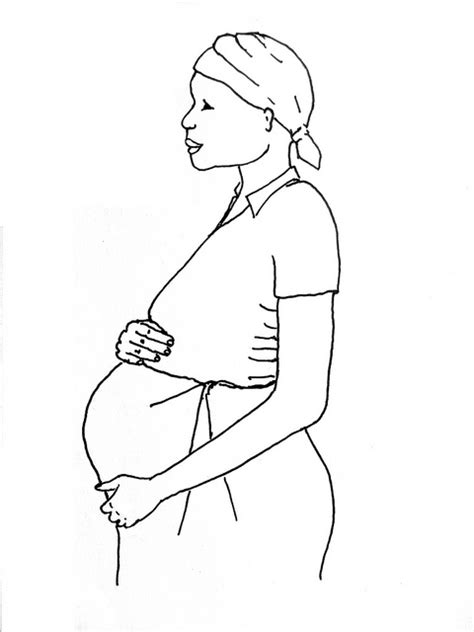 pregnant woman drawing skill