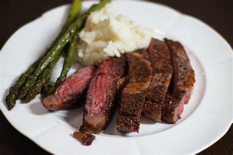 If you're using a different cut like flank steak or skirt steak place a deep cast iron skillet over medium high heat. First time reverse sear and don't have a cast iron pan ...