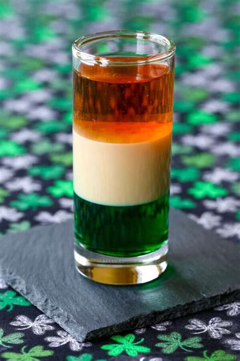 Irish Flag Shot A Layered Shot Recipe For St Patricks Day