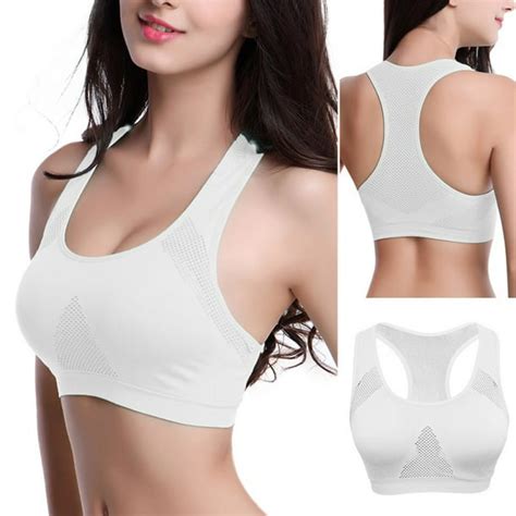 Starry Night Women Mesh Breathable Push Up Sport Bra Underwear Professional Absorb Sweat For