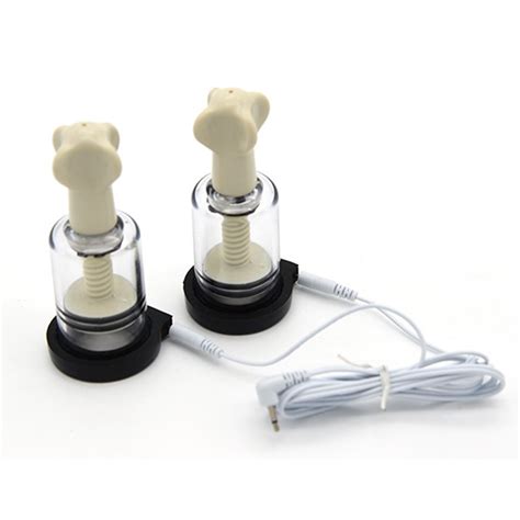 electro shock pulse e stim nipple stimulation cup suction pump enlarger therapy ebay