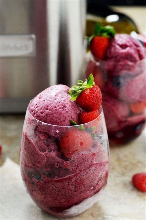 Sangria Sorbet Is A Must Make Wine Ice Cream Recipe Red Wine Ice