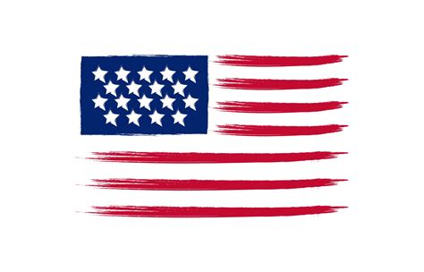 Premium Vector Grunge American Flag Backgroundvector Illustration