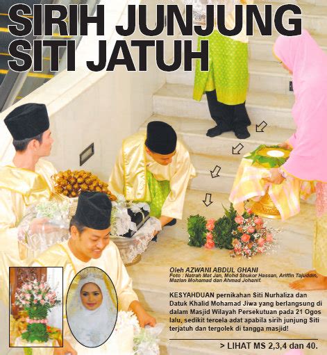 Saya berpendapat tidak sopan untuk terus memberi. Zamani 84: Gambar: Sireh Junjung Siti Nurhaliza Jatuh