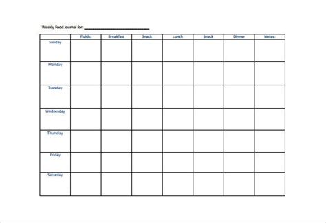 6+ food log sheet templates. DOC, PDF, Excel | Free & Premium Templates | Food diary ...
