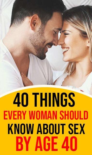40 things every woman should know about sex by age 40 precious health