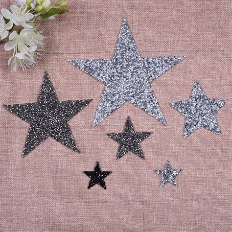 1pcs Multiple Sizes Crystal Rhinestone Star Patches For Clothing Iron